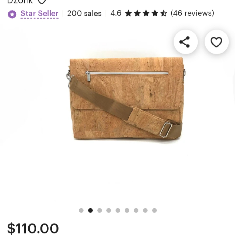 Dzolik cork laptop bag